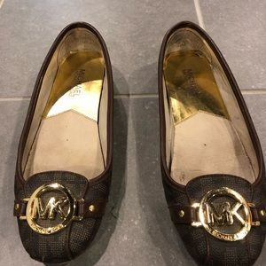 Michael Kors Fulton Moccasin Brown Logo Flat 7